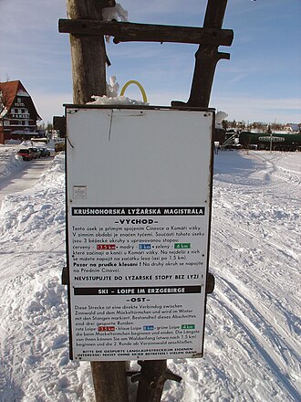 Cinovec Pomezi und Loipenschild im Winter.jpg